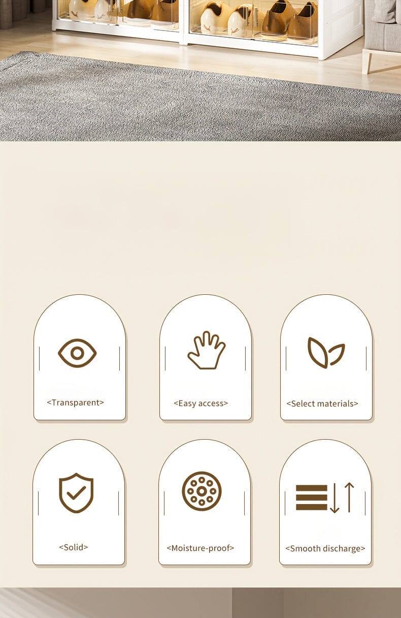 3/6/9 Layers Foldable Shoe Rack Storage Rack for Entry-level Bedroom Wardrobe Transparent Plastic Foldable Shoe Rack Stackable Transparent Folding Shoe Storage Box Easy-to-Assemble Shoe Cabinet with Lid and Door (9 Layers Can Manwatstore