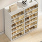 3/6/9 Layers Foldable Shoe Rack Storage Rack for Entry-level Bedroom Wardrobe Transparent Plastic Foldable Shoe Rack Stackable Transparent Folding Shoe Storage Box Easy-to-Assemble Shoe Cabinet with Lid and Door (9 Layers Can Manwatstore