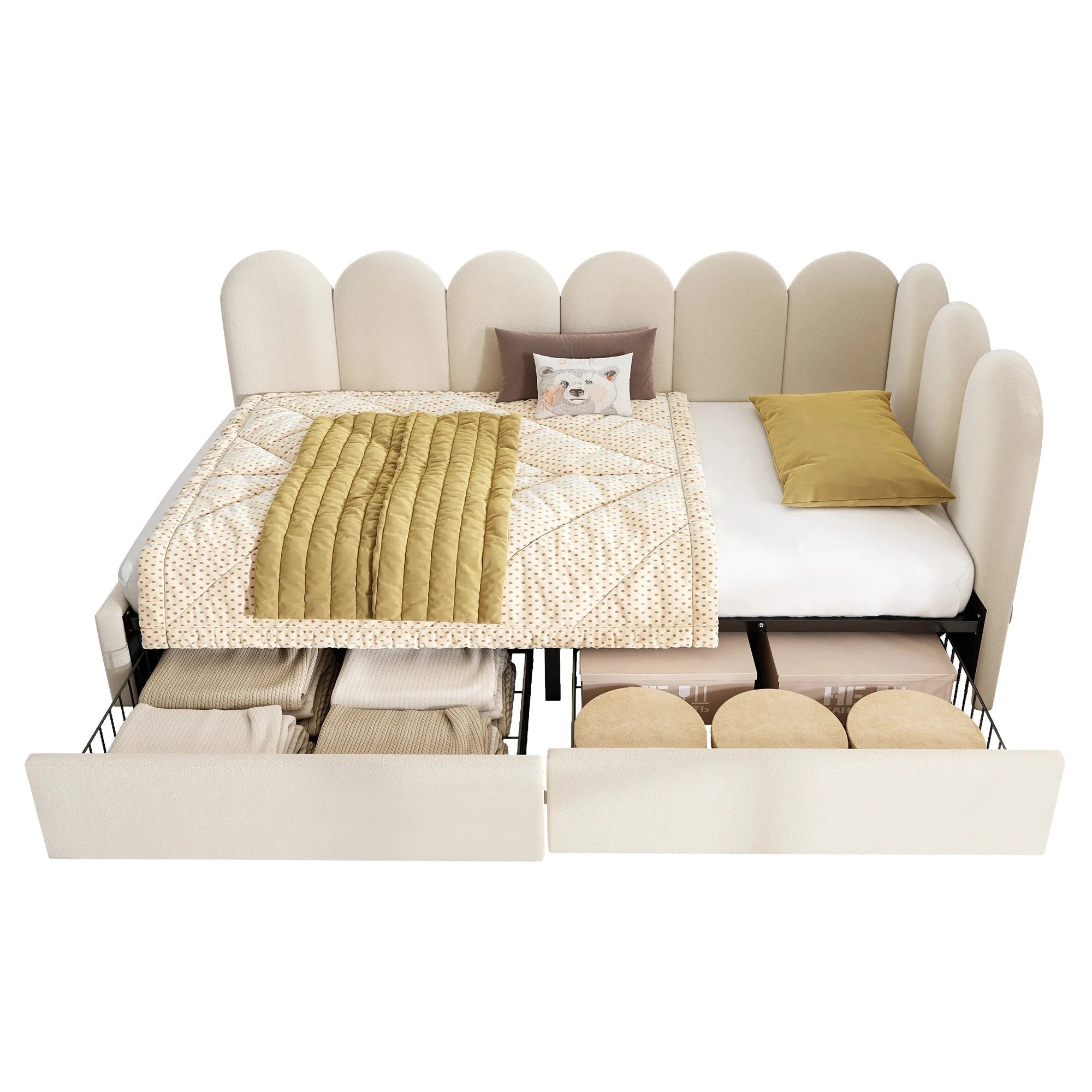 3FT Single Sofa Bed with Drawer Storage – Daybed Frame (No Mattress) Manwatstore