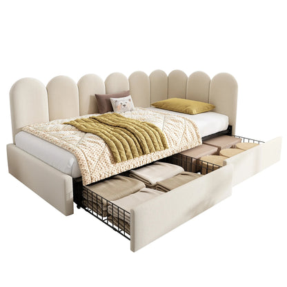 3FT Single Sofa Bed with Drawer Storage – Daybed Frame (No Mattress) Manwatstore