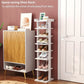 7-Tier Wood Shoe Rack, Entryway Shoe Tower, Vertical Shoe Organizer, Wooden Shoe Storage Stand Manwatstore