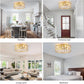 Luxury Caged Ceiling Fan with LED Light & Remote Control