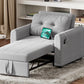 3-in-1 Convertible Sofa Bed with USB & Type-C | Single Pull-Out Sleeper Chair