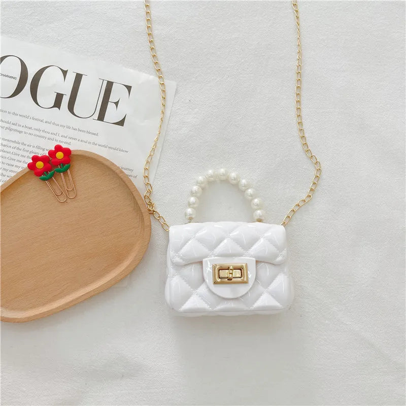 Fashion Kids PU Leather Crossbody Bags Girls Heart Shoulder Bags Children Mini Coin Purses Jelly Bag Kids Handbag Gifts