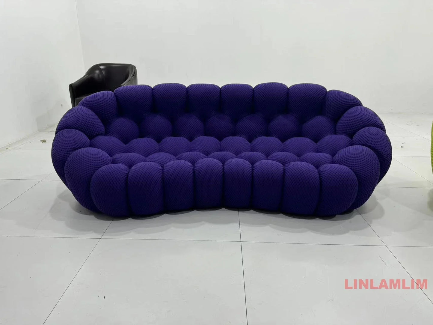 Modular Curved Cloud Sofa – Contemporary Fabric Sectional Couch