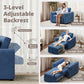 3-in-1 Convertible Sofa Bed with USB & Type-C | Single Pull-Out Sleeper Chair