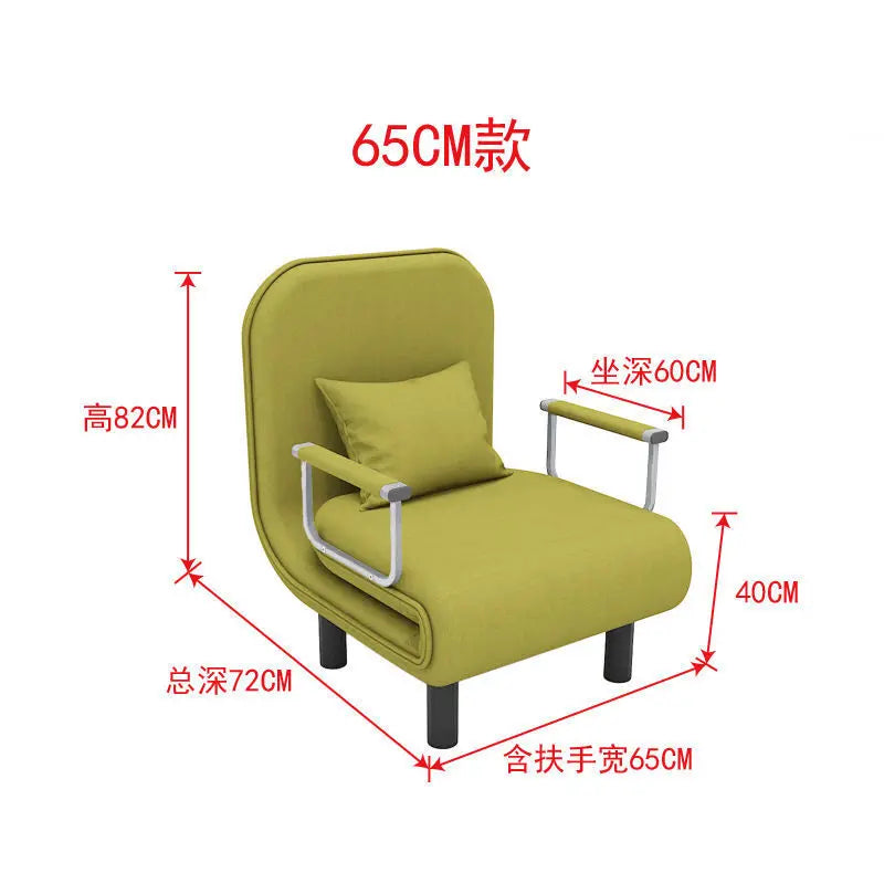 Modern Grey Sofa Bed – Folding Recliner for Small Apartments