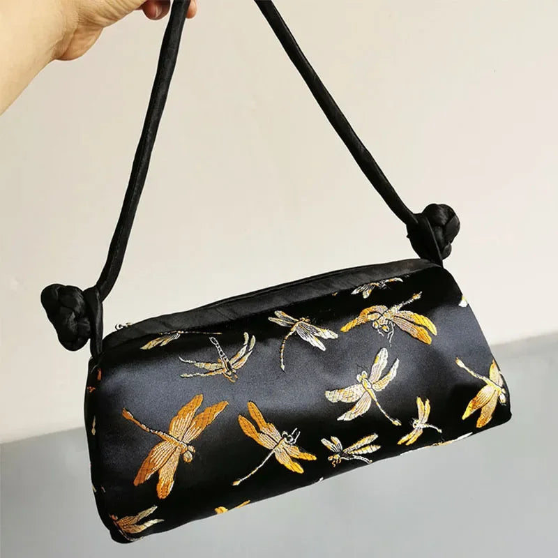 Fashion Luxury Cosplay Chinese Style Silk Bag Women Handbag Hand Embroidery Totes Cheongsam Female Cosplay Bags Clutch