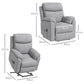 EaseRise Electric Power Lift Chair with Remote Control – Grey - Manwatstore