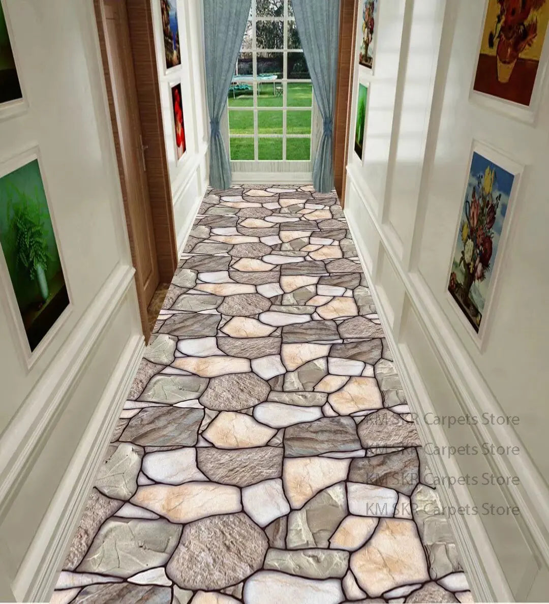 Corridor Carpet Long Hallway Area Rug Geometric Living Room Hall Carpets Kitchen Aisle Mat Room Decoration Floor Mats Alfombra