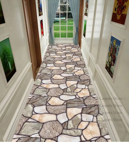 Corridor Carpet Long Hallway Area Rug Geometric Living Room Hall Carpets Kitchen Aisle Mat Room Decoration Floor Mats Alfombra