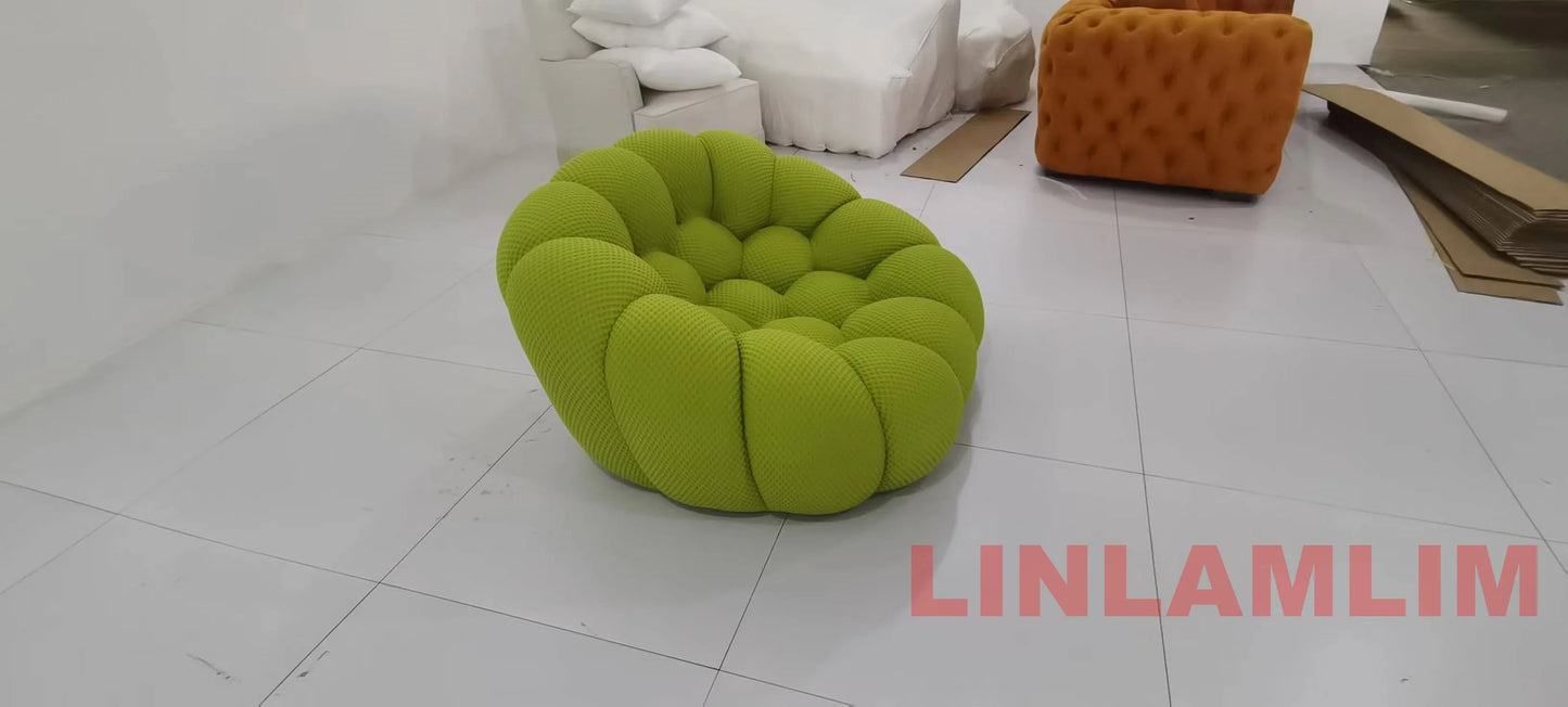 Modular Curved Cloud Sofa – Contemporary Fabric Sectional Couch