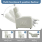 Relaxo Push-Back Recliner Chair with Lumbar Support & Adjustable Leg Rest - Manwatstore