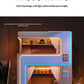 Kids Floating Bunk Bed with Bookshelves & High Guardrail | Twin Loft Bed with Storage
