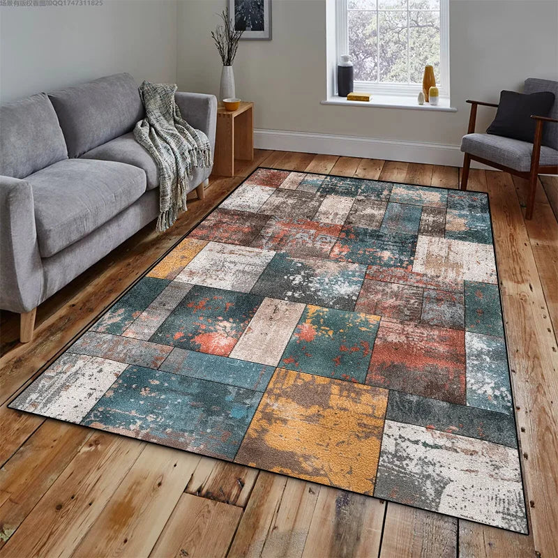 Geometric Carpet Living Room 200x300 Bedroom Carpet Large Area Rugs for Home Decoration Abstract Non-slip Sofa Custom Floor Mats