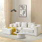 Modular L-Shape Sofa Bed – Corduroy Cloud Corner Couch