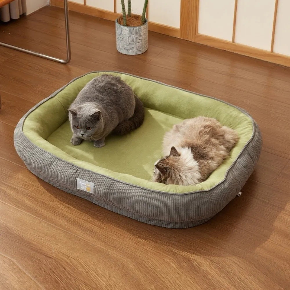 Pet Cushion Heighten Thickened Pet Bed Removable Comfortable Dog Sleeping Pad Wear Resistant Warm Pet Kennel for Cats and Dogs