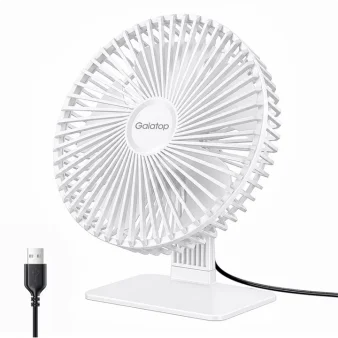 GAIATOP Desk Fan Portable USB Fan 90° Adjustable Cooling Fan Mute 3 Speed Adjustment Ultra Quiet Suitable For Home Desk Office