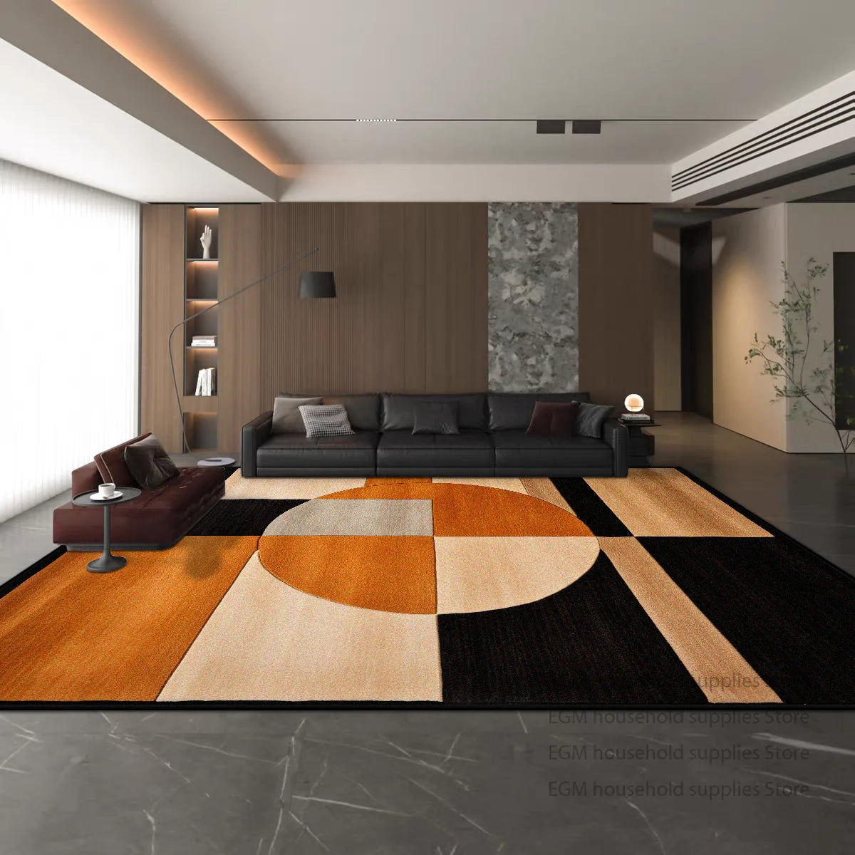 Modern American Style Carpet for Living Room Decoration Bedroom Bedside Large Area Rug Home Entrance Antiskid Absorbent Bath Mat