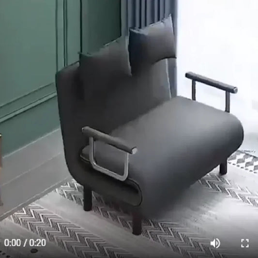 Modern Grey Sofa Bed – Folding Recliner for Small Apartments