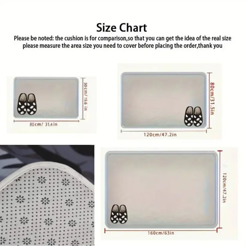 3D Visual Illusion Tree Hole Door Mat Natural Rock Texture Design Rectangular Entryway Rug Indoor Outdoor Anti-slip Carpet