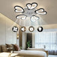 Modern Ceiling Fan with LED Light, Remote Control & Bluetooth , 6-Speed Wind Settings