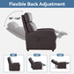 Relaxo Push-Back Recliner Chair with Lumbar Support & Adjustable Leg Rest - Manwatstore