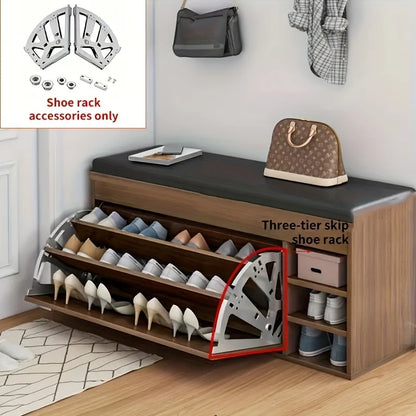 Hot Selling Flip Shoe Cabinet Accessories Stainless Steel Thickened Shoe Cabinet Accessories Hardware Hidden Flip Rack