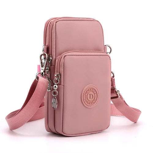 Small Crossbody Bags for Women Mini Mobile Phone Purses with Crossbody Strap Phone Purse Shoulder Bag Nylon Arm Bag