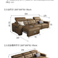 Electric Convertible Leather Sofa Bed with Adjustable Headrest