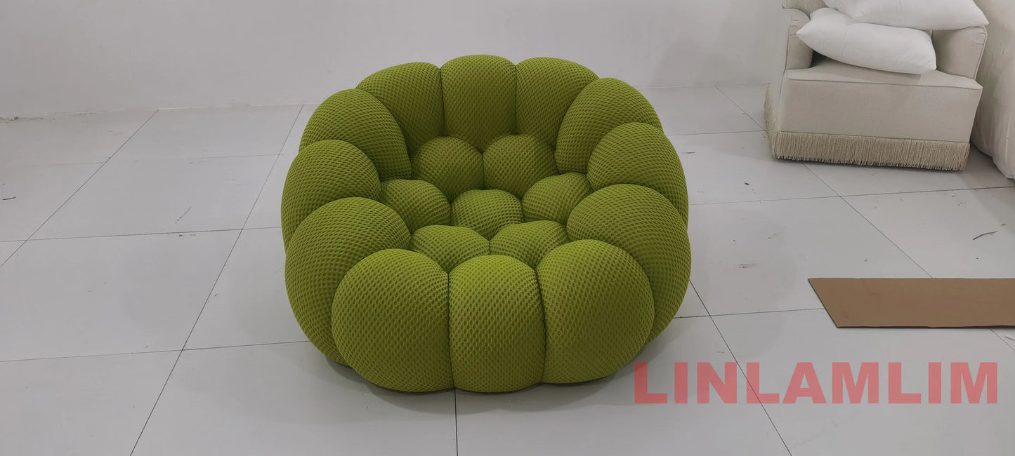 Modular Curved Cloud Sofa – Contemporary Fabric Sectional Couch