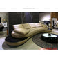 Milano Luxe Curved Leather Sectional Sofa