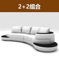 Milano Luxe Curved Leather Sectional Sofa