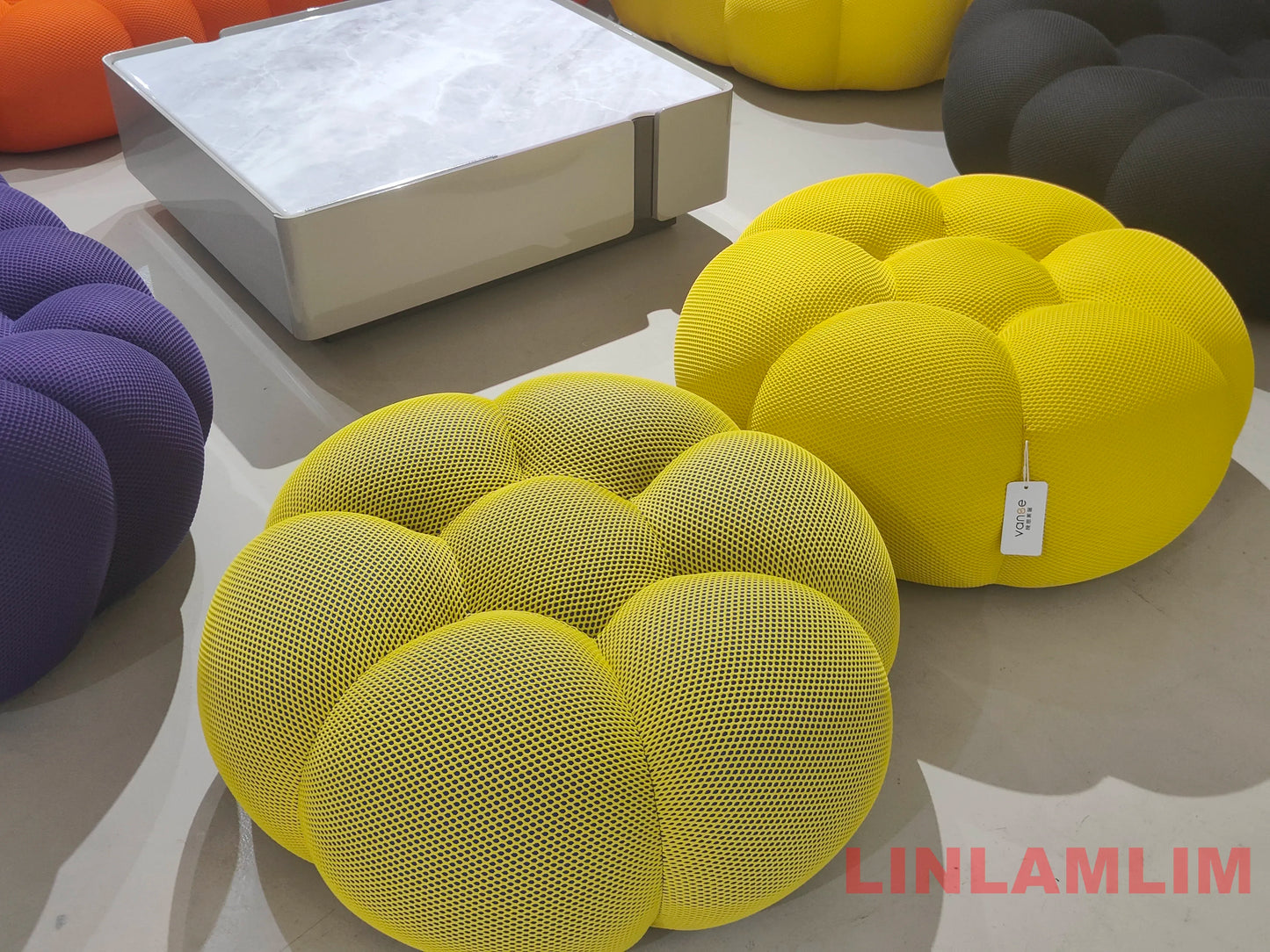 Modular Curved Cloud Sofa – Contemporary Fabric Sectional Couch