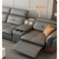 Modern L-Shaped Electric Recliner Sofa Bed – Italian Leather Sectional Couch