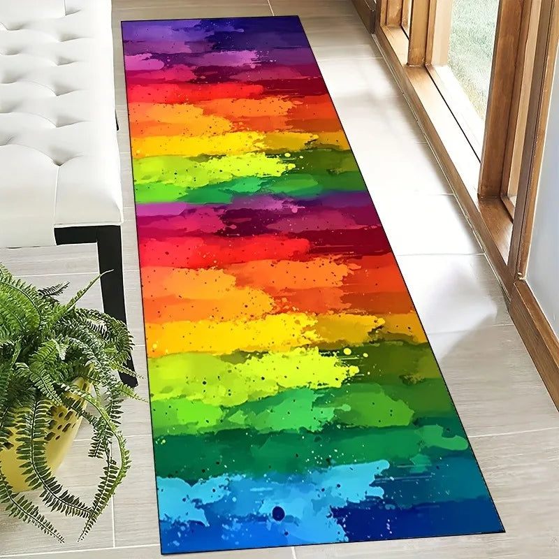 Long Rectangular Carpet Decorative Rug Suitable for Both Home and Commercial Spaces Including Living Rooms, Sofa Pads, Bedrooms