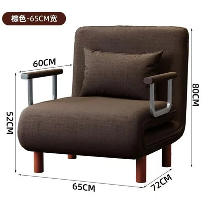 Modern Grey Sofa Bed – Folding Recliner for Small Apartments