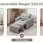 3-in-1 Convertible Sofa Bed with USB & Type-C | Single Pull-Out Sleeper Chair
