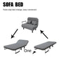 Modern Grey Sofa Bed – Folding Recliner for Small Apartments