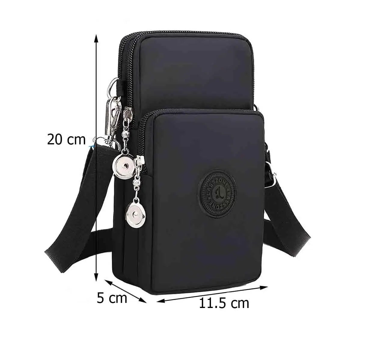 Small Crossbody Bags for Women Mini Mobile Phone Purses with Crossbody Strap Phone Purse Shoulder Bag Nylon Arm Bag