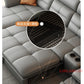 Modern L-Shaped Electric Recliner Sofa Bed – Italian Leather Sectional Couch