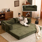 Modular Folding Sofa Bed – Retro Style Compression Lounge Sofa for Living Room & Bedroom