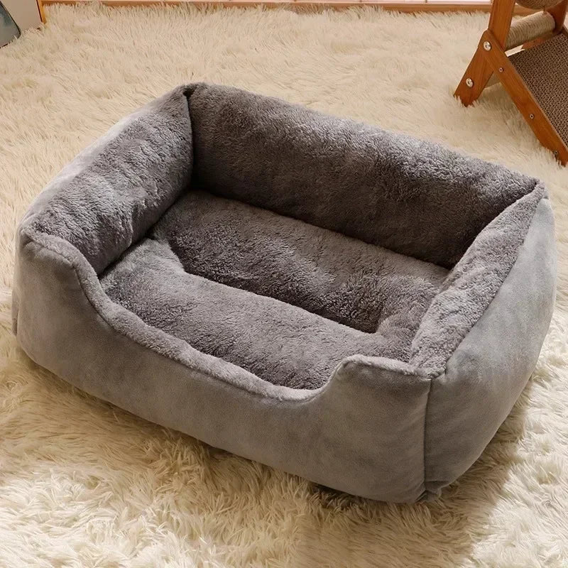 Comfortable Rectangle Pet Bed Mattress All Season Washable Cat Beds Kennel for Medium Large Dogs Cats Warm Winter Cushion