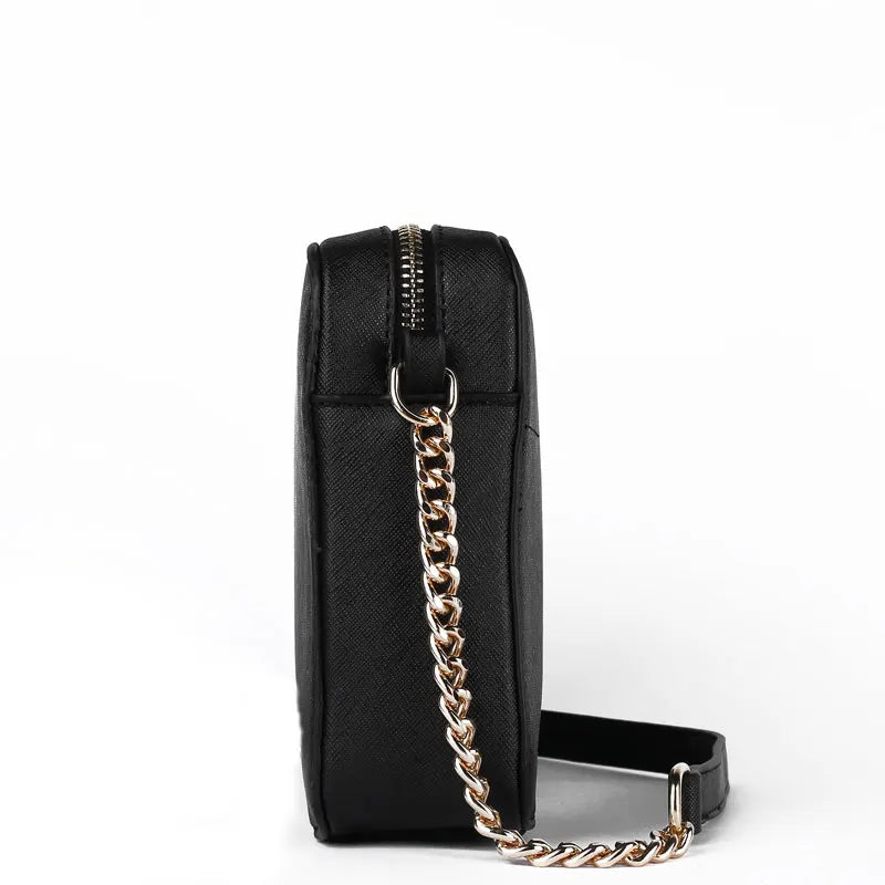 Fashion New Style Small Square Bag Cross Pattern PU Leather Women&
