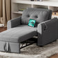 3-in-1 Convertible Sofa Bed with USB & Type-C | Single Pull-Out Sleeper Chair