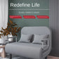 Modern Grey Sofa Bed – Folding Recliner for Small Apartments