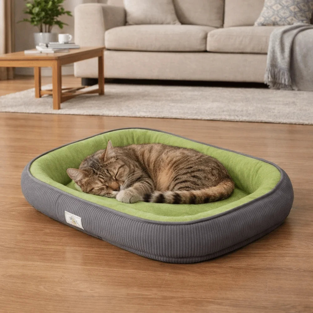 Pet Cushion Heighten Thickened Pet Bed Removable Comfortable Dog Sleeping Pad Wear Resistant Warm Pet Kennel for Cats and Dogs