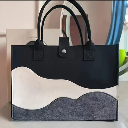 1PC Fashion Striped Canvas Women&