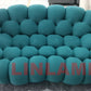 Modular Curved Cloud Sofa – Contemporary Fabric Sectional Couch