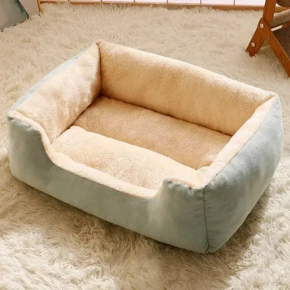 Comfortable Rectangle Pet Bed Mattress All Season Washable Cat Beds Kennel for Medium Large Dogs Cats Warm Winter Cushion